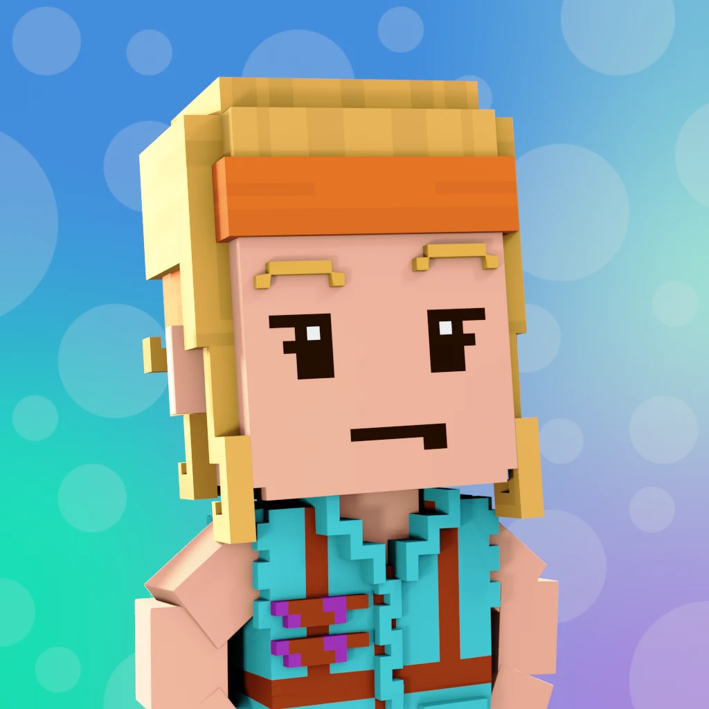 Pirate #7215 voxel render