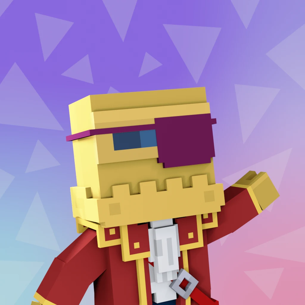 Pirate #7216 voxel render