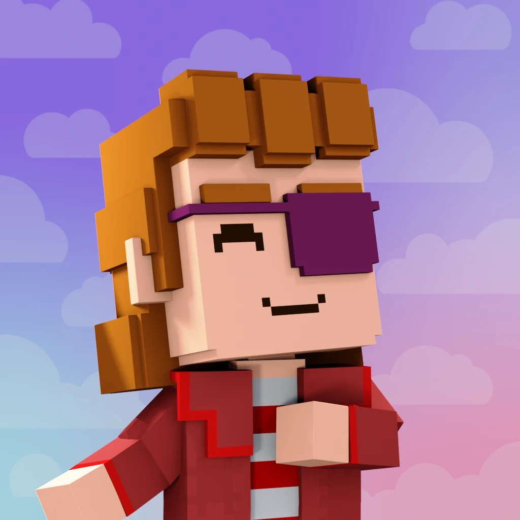 Pirate #7218 voxel render