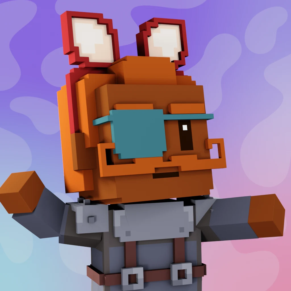 Pirate #7219 voxel render