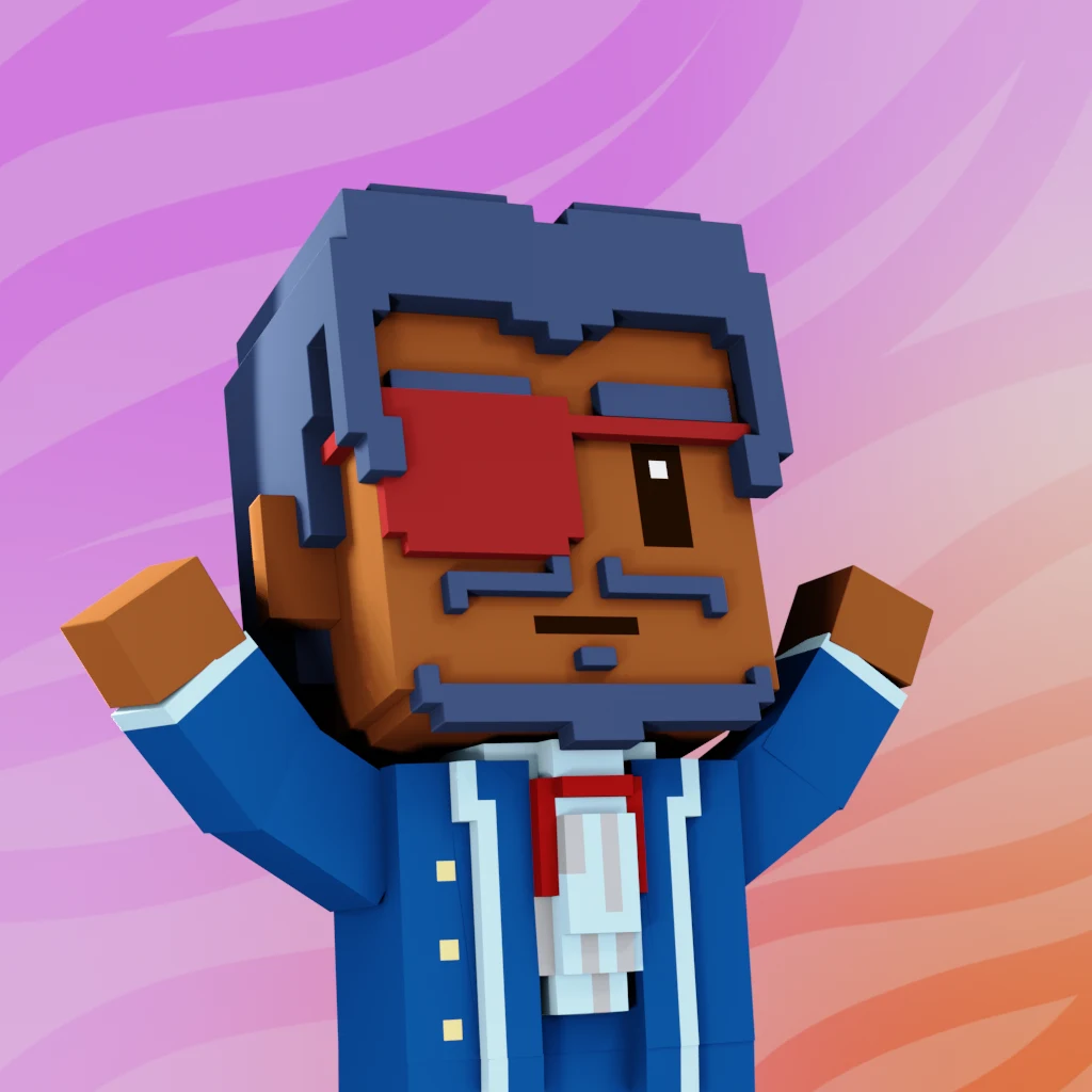 Pirate #7221 voxel render