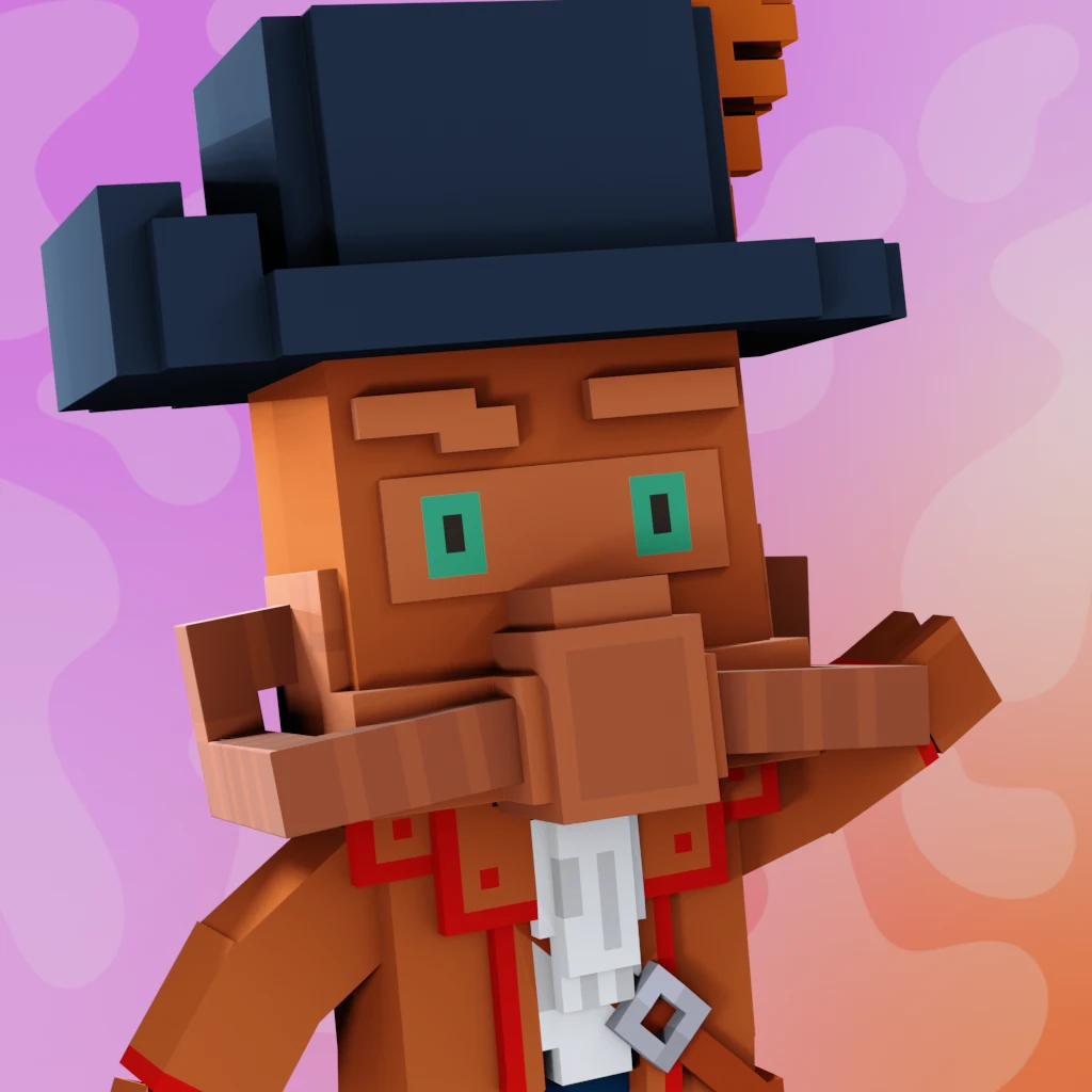 Pirate #7222 voxel render
