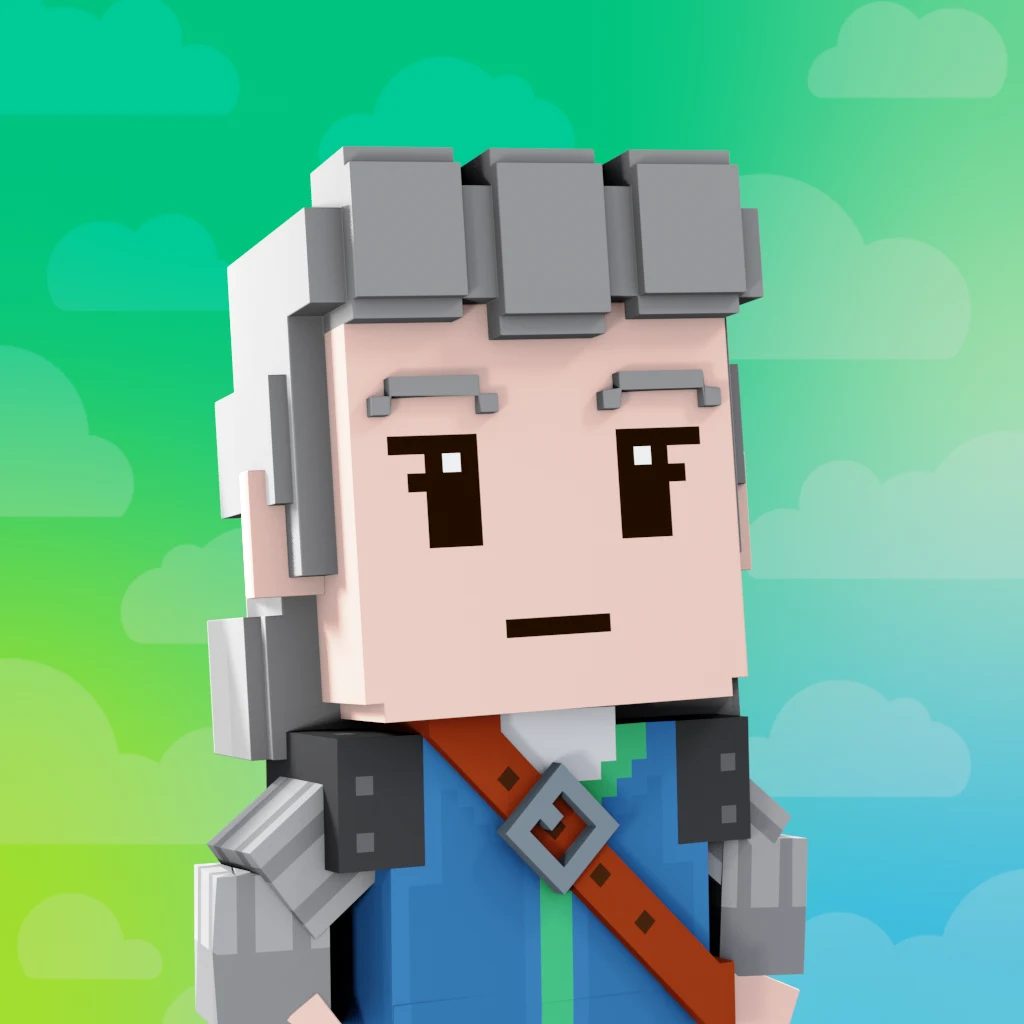 Pirate #7223 voxel render