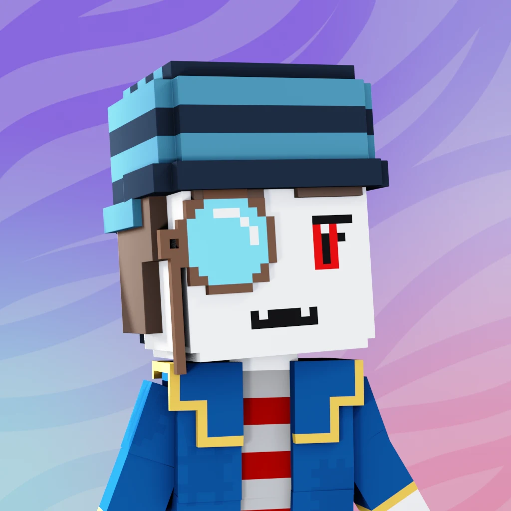 Pirate #7227 voxel render