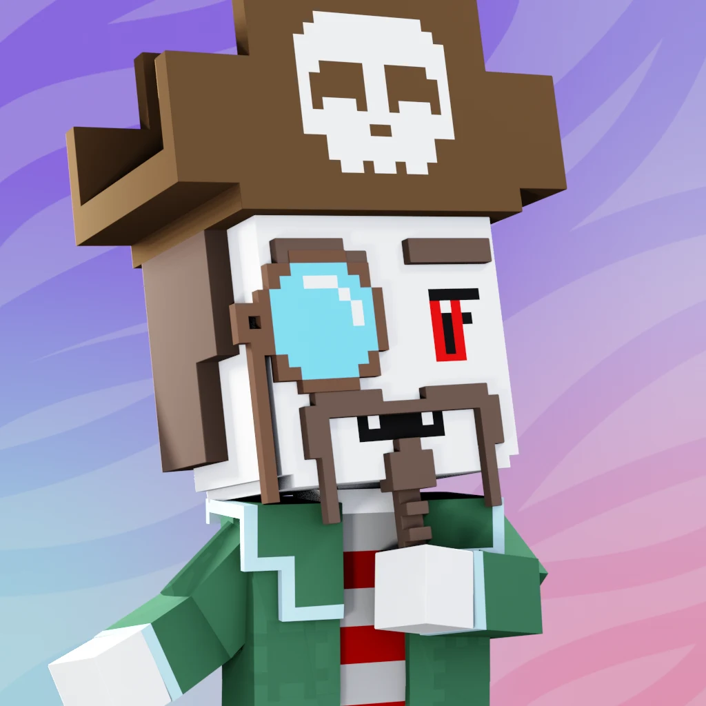 Pirate #723 voxel render