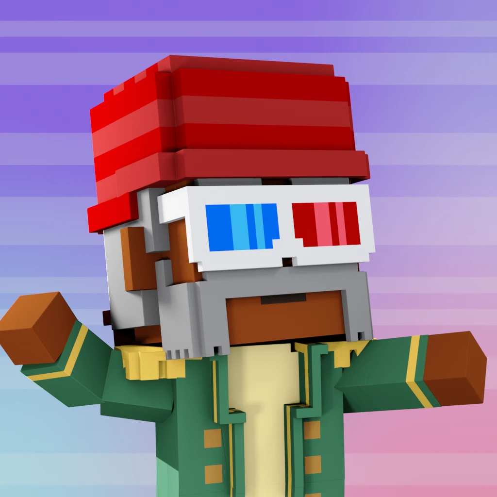 Pirate #7232 voxel render