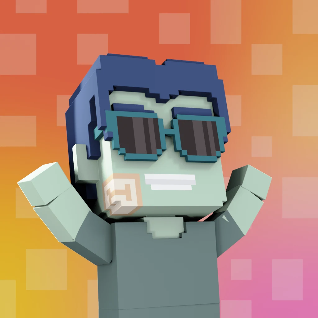 Pirate #724 voxel render