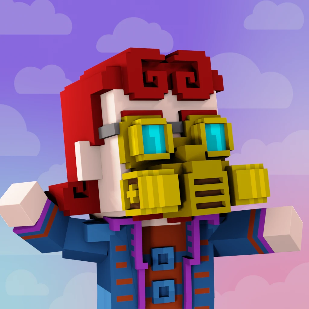 Pirate #7242 voxel render