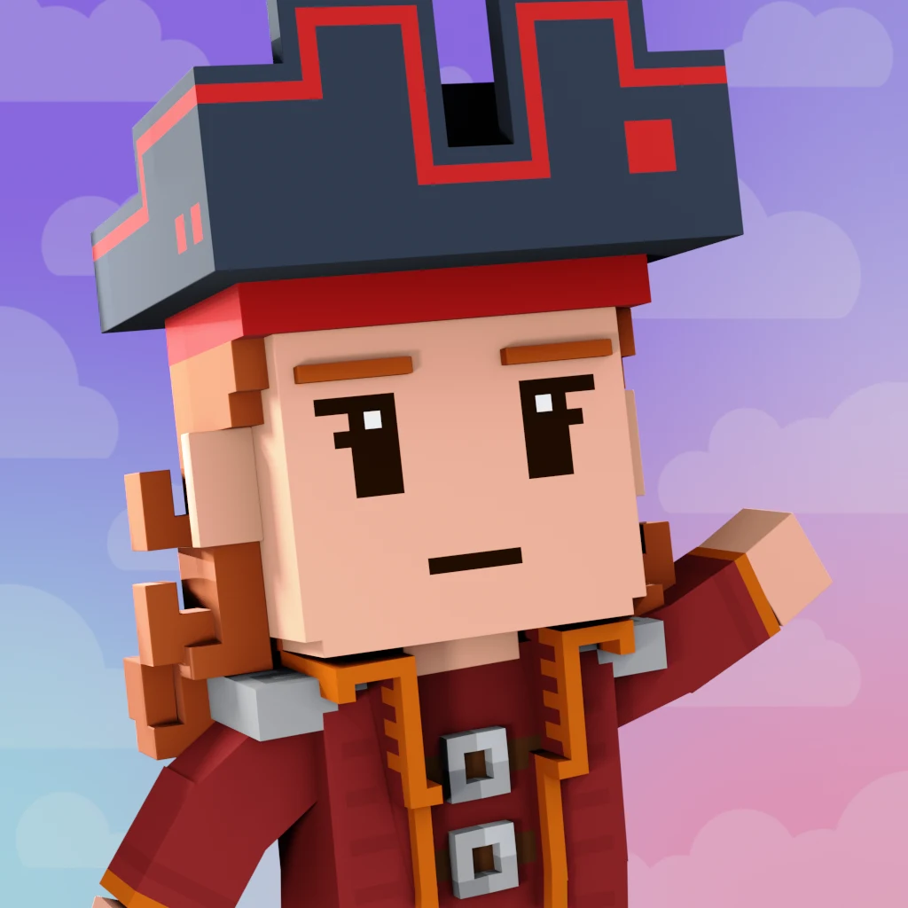 Pirate #7243 voxel render