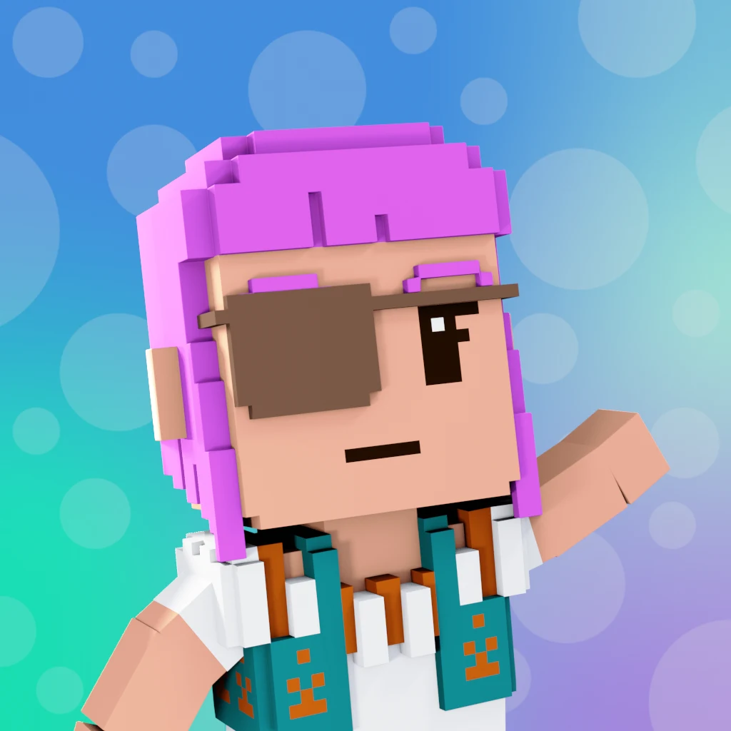Pirate #725 voxel render