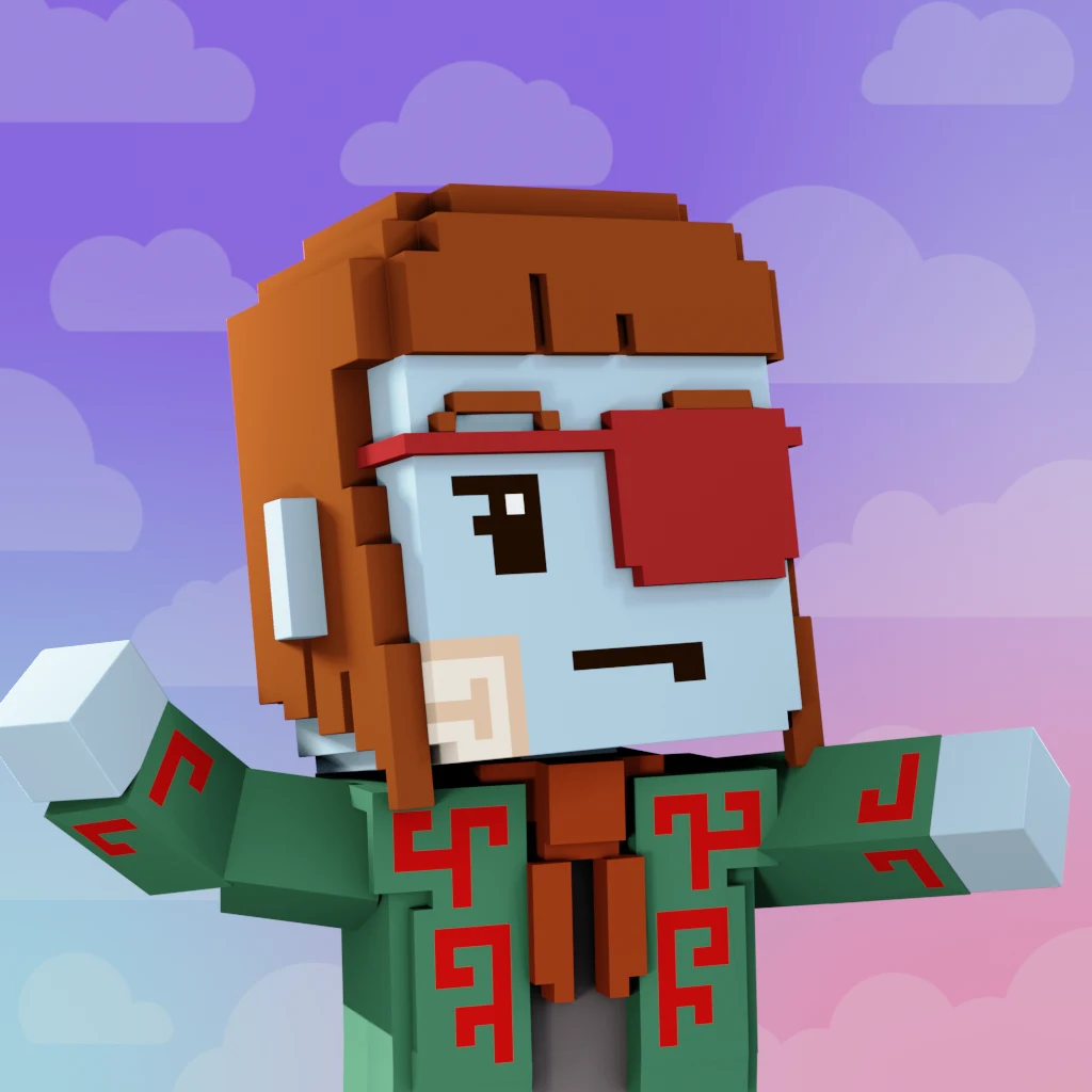 Pirate #7250 voxel render