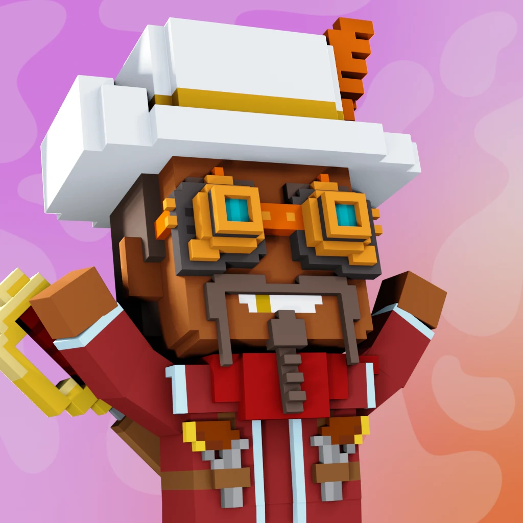 Pirate #7260 voxel render