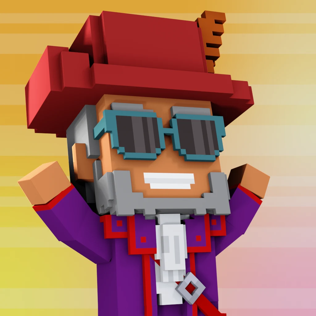 Pirate #7262 voxel render
