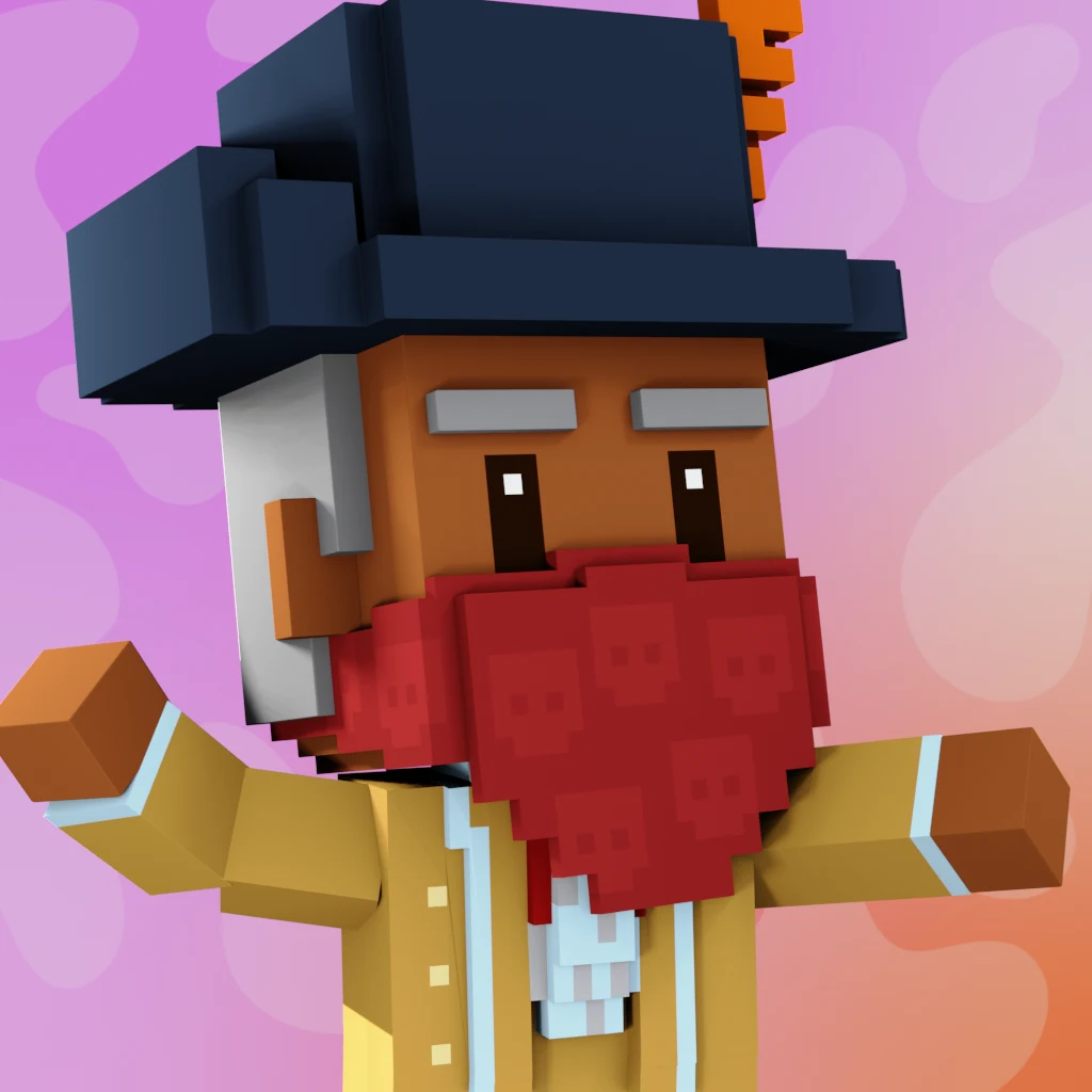 Pirate #7263 voxel render