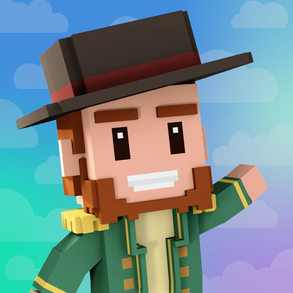 Pirate #727 voxel render