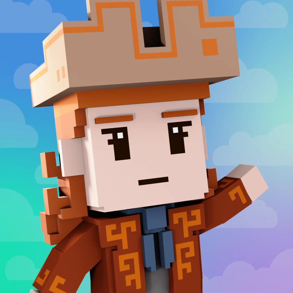 Pirate #7272 voxel render