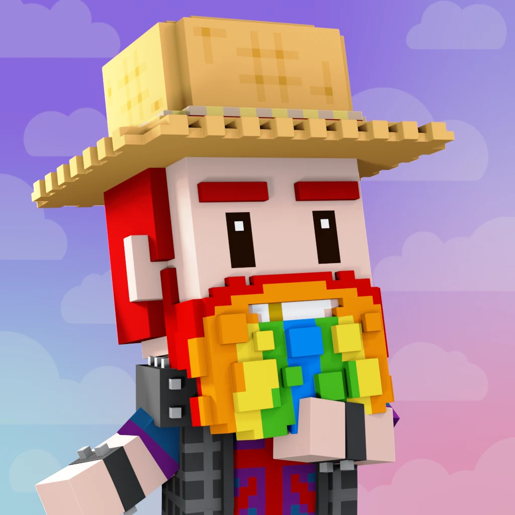 Pirate #7282 voxel render