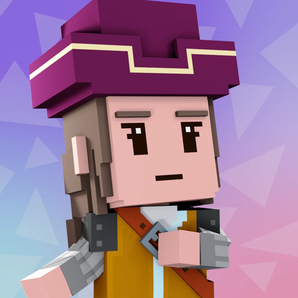 Pirate #7284 voxel render