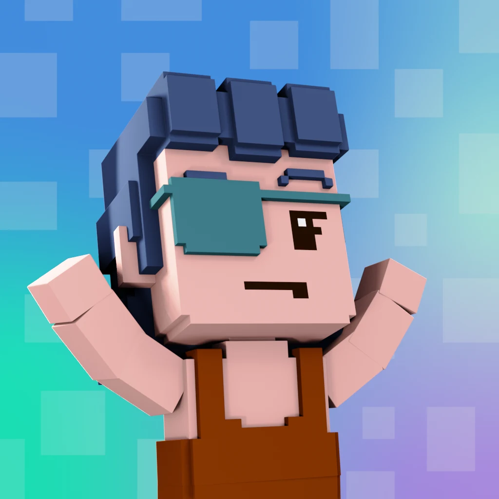 Pirate #7285 voxel render