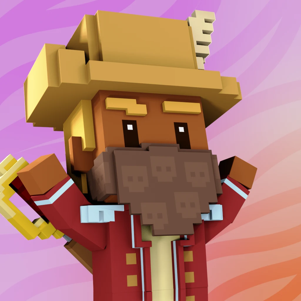 Pirate #7288 voxel render