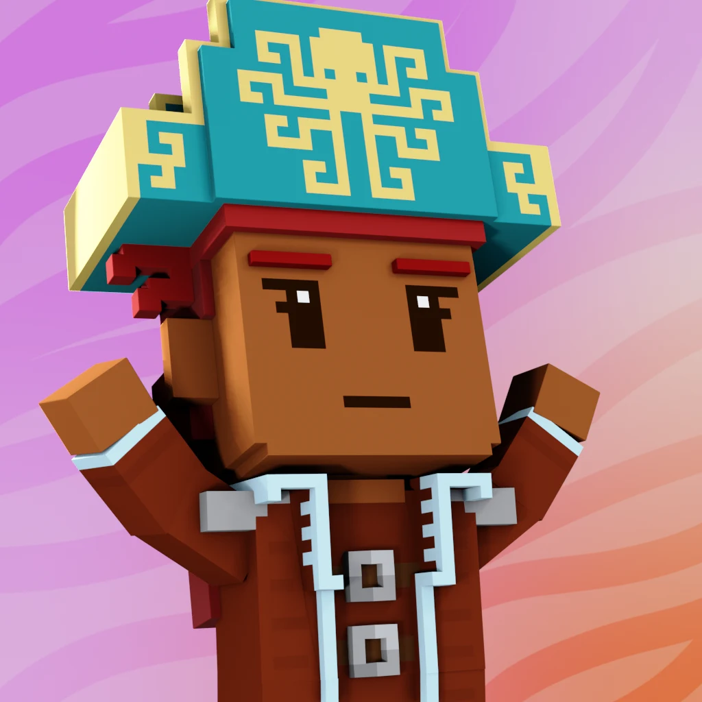 Pirate #7289 voxel render