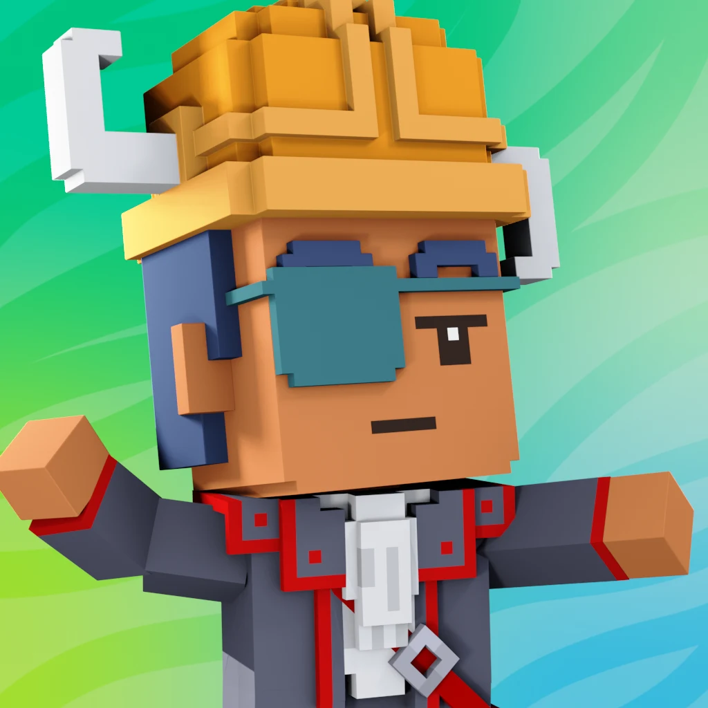 Pirate #7290 voxel render