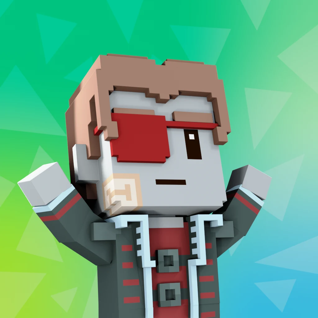 Pirate #7292 voxel render