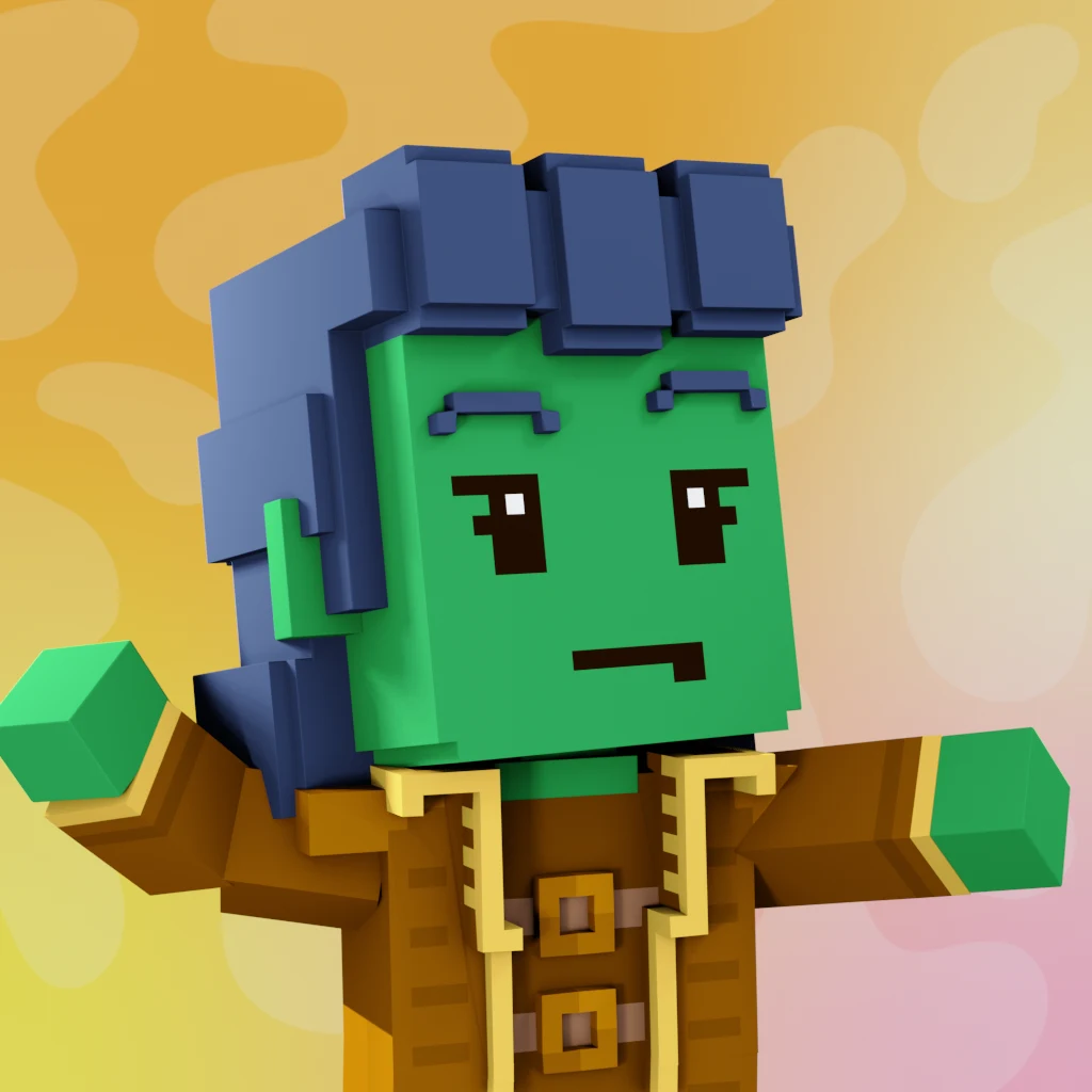 Pirate #7293 voxel render
