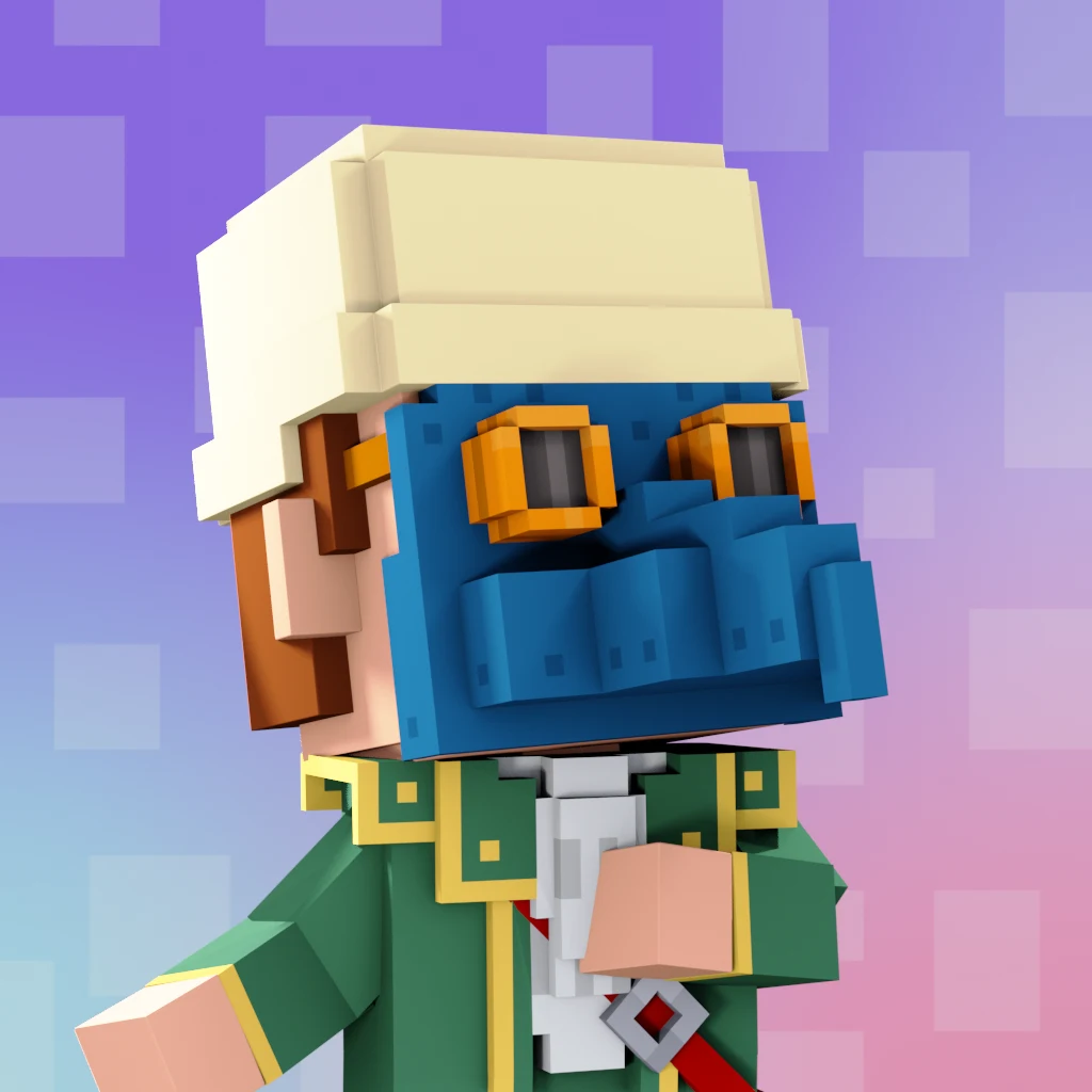 Pirate #7296 voxel render