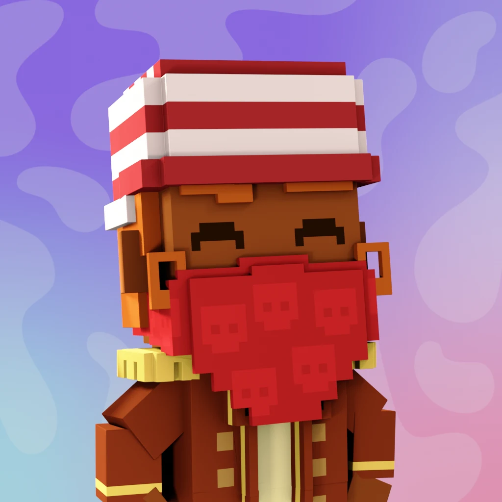 Pirate #7297 voxel render