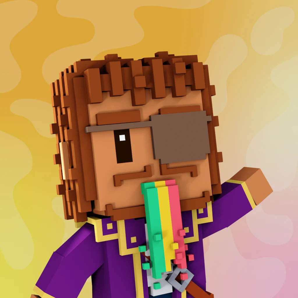 Pirate #7301 voxel render
