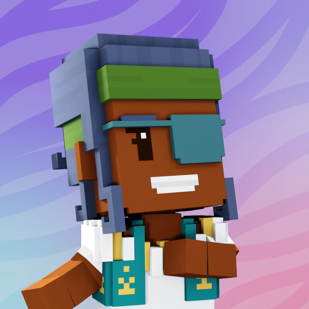 Pirate #7306 voxel render