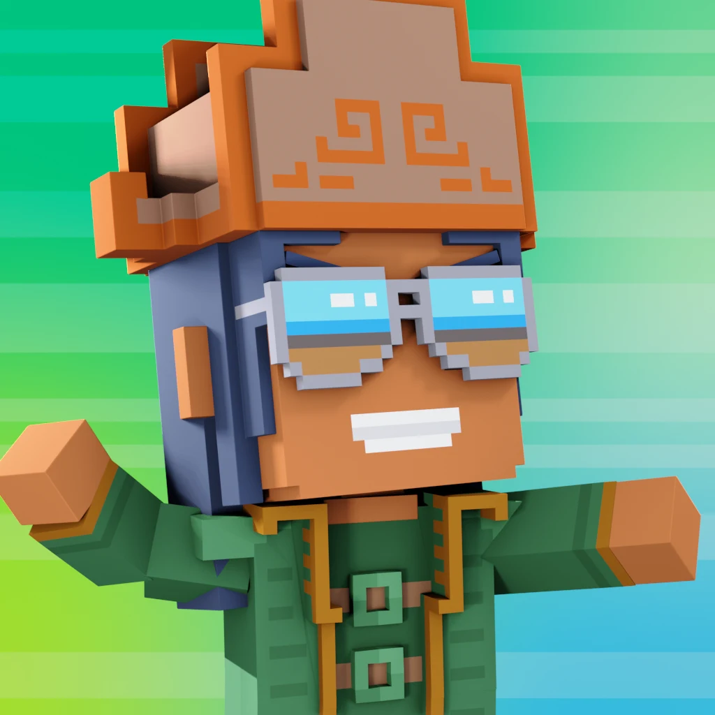 Pirate #7307 voxel render