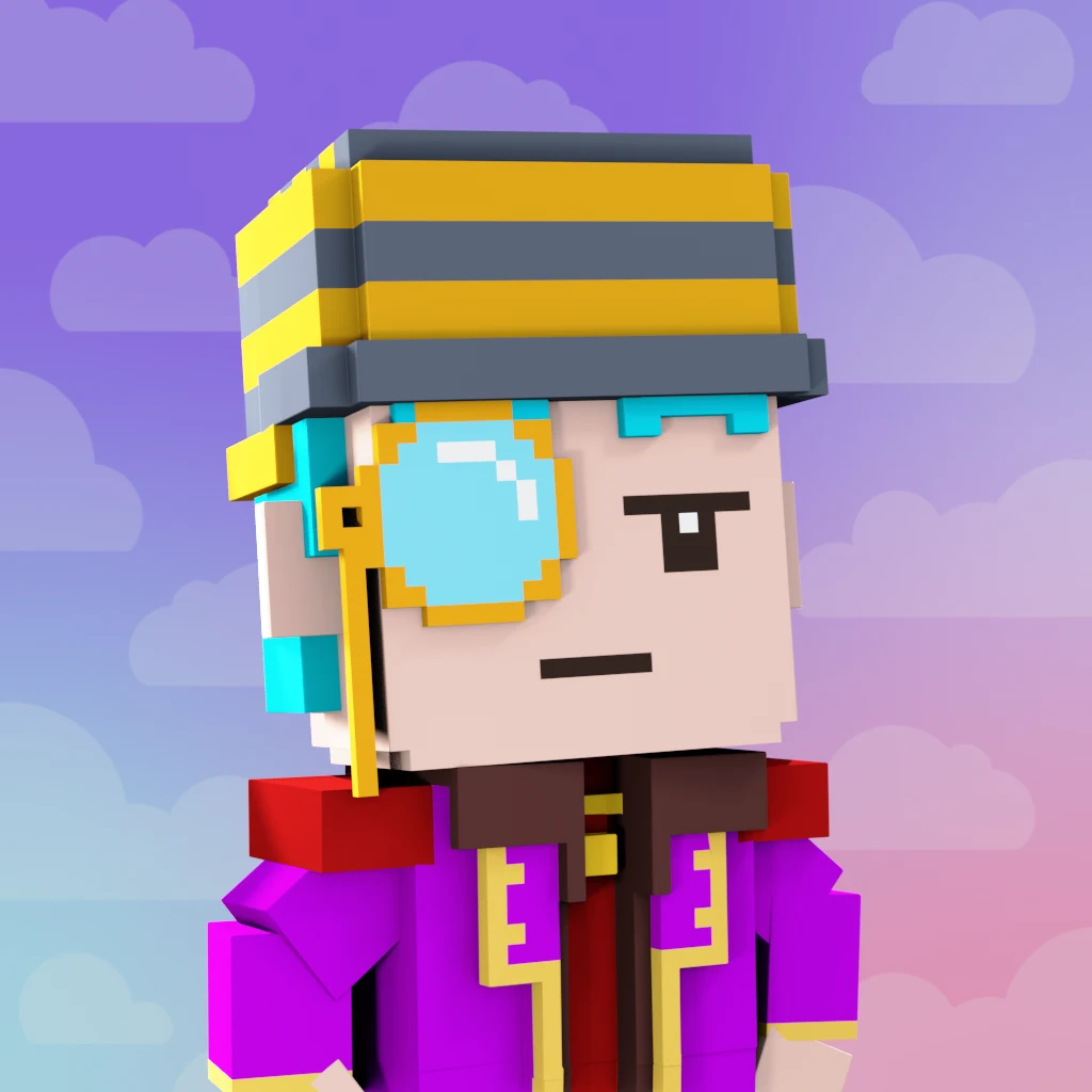 Pirate #7308 voxel render