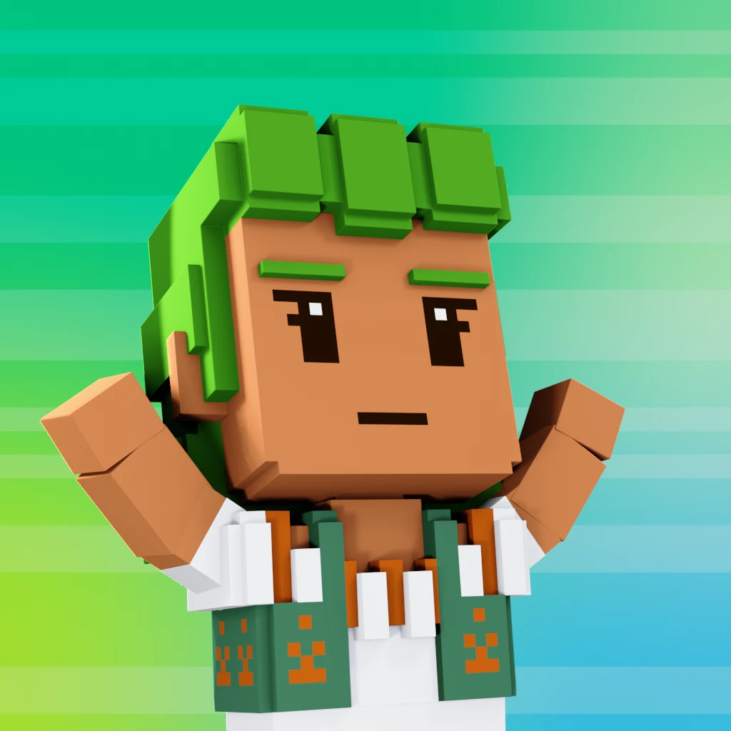 Pirate #7310 voxel render