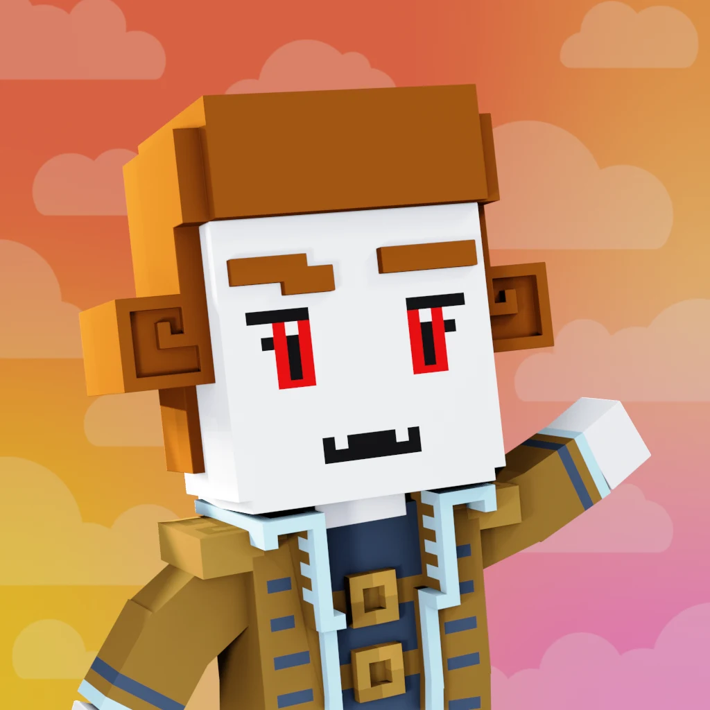 Pirate #7311 voxel render