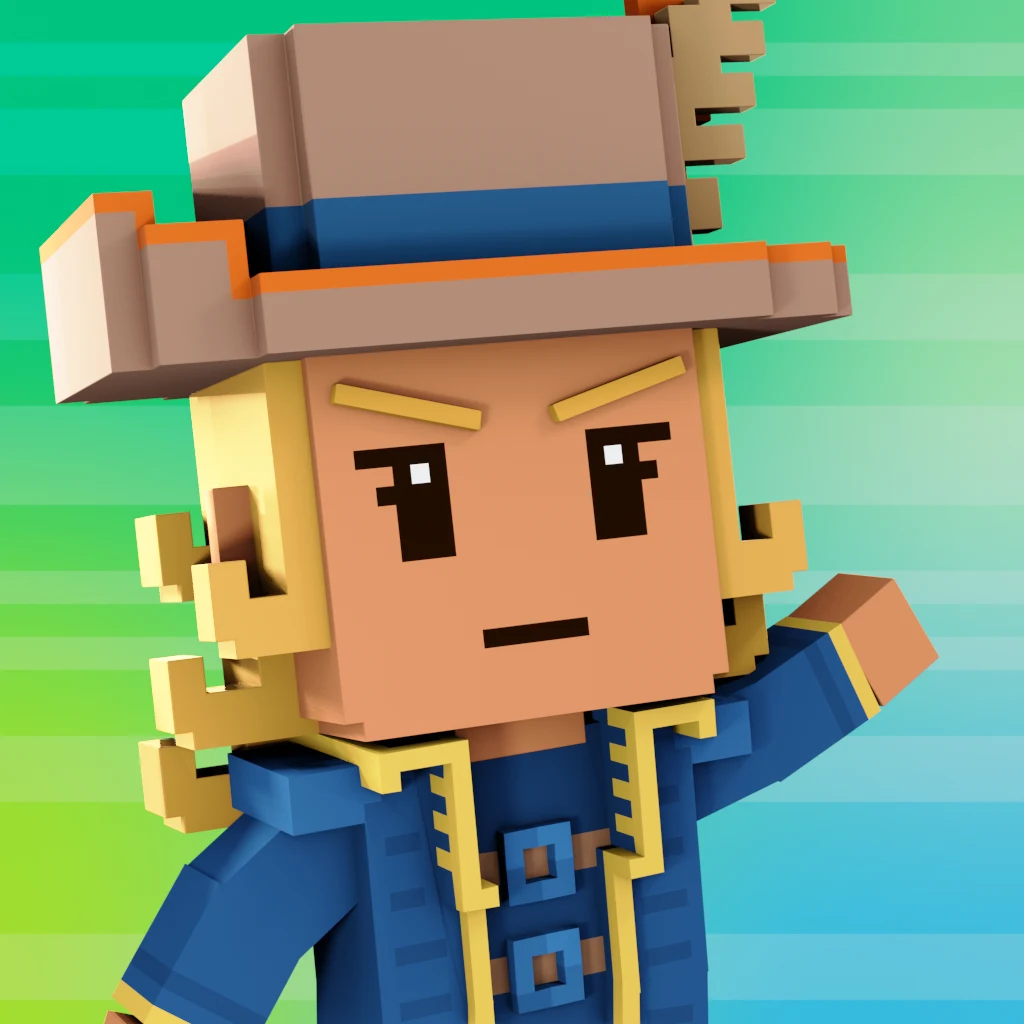 Pirate #7313 voxel render