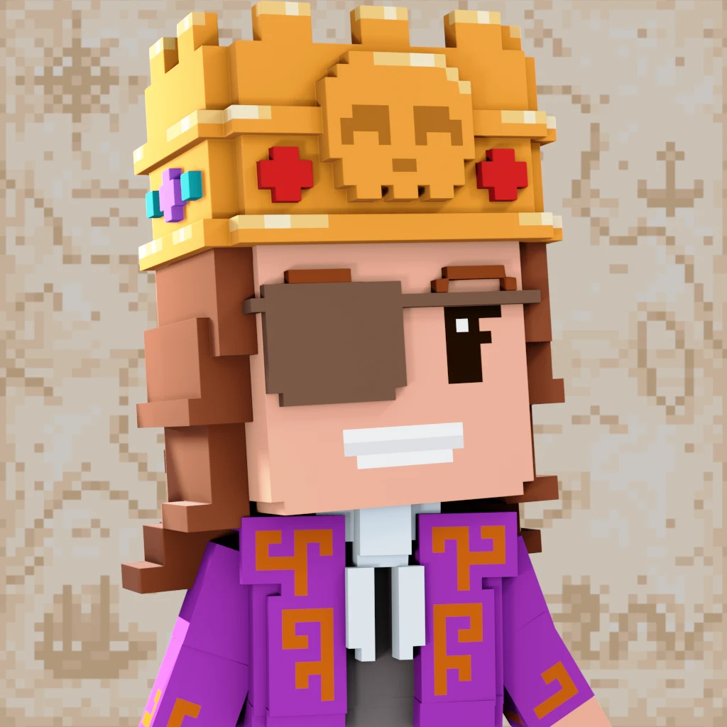 Pirate #7314 voxel render