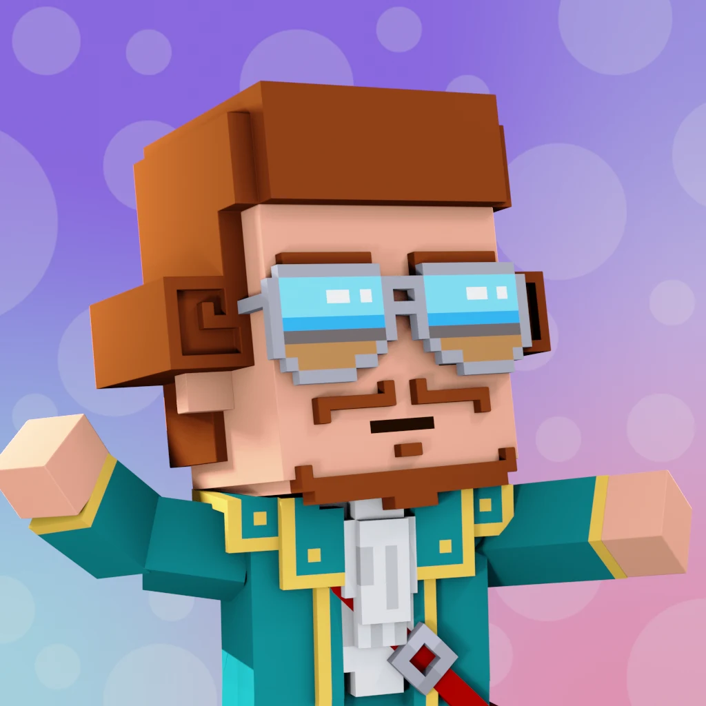 Pirate #7316 voxel render