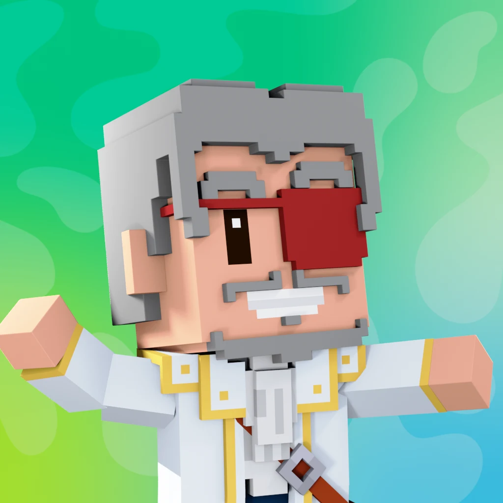 Pirate #7318 voxel render
