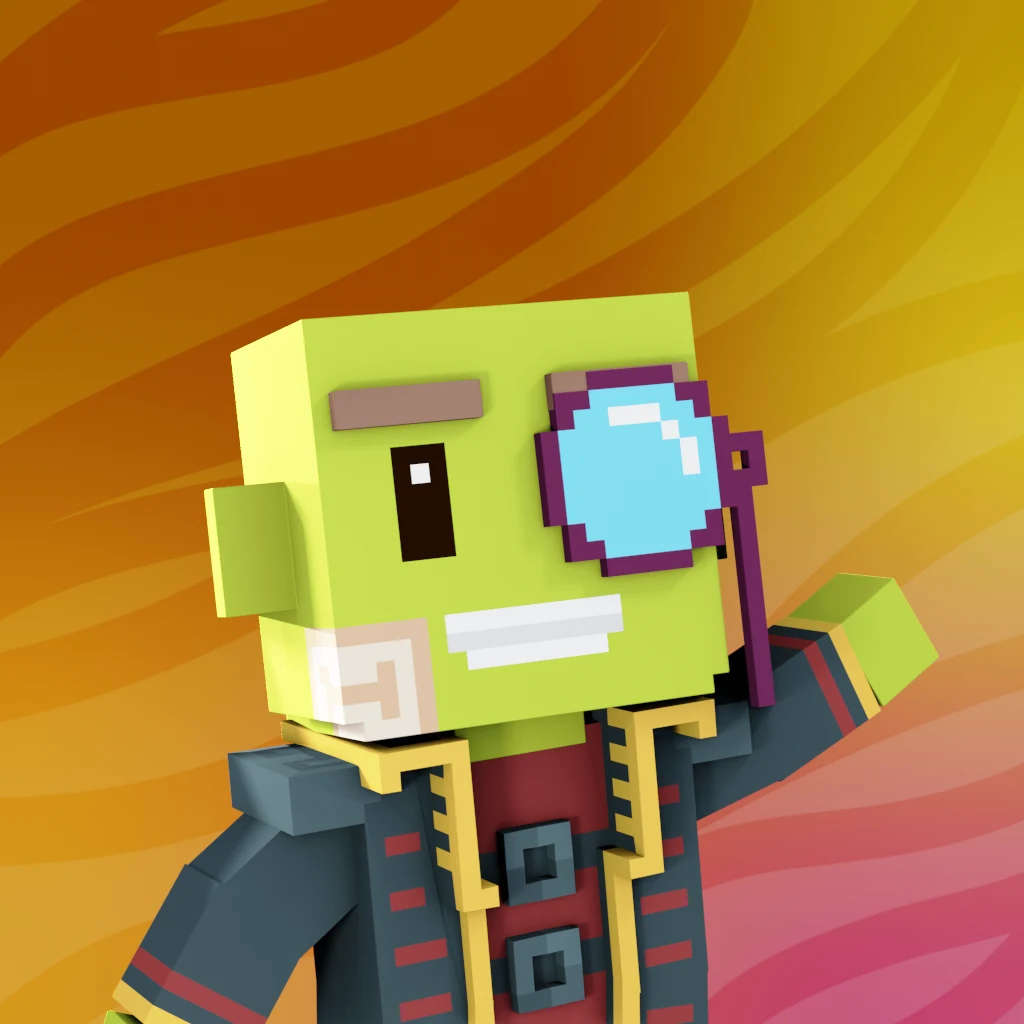 Pirate #7322 voxel render