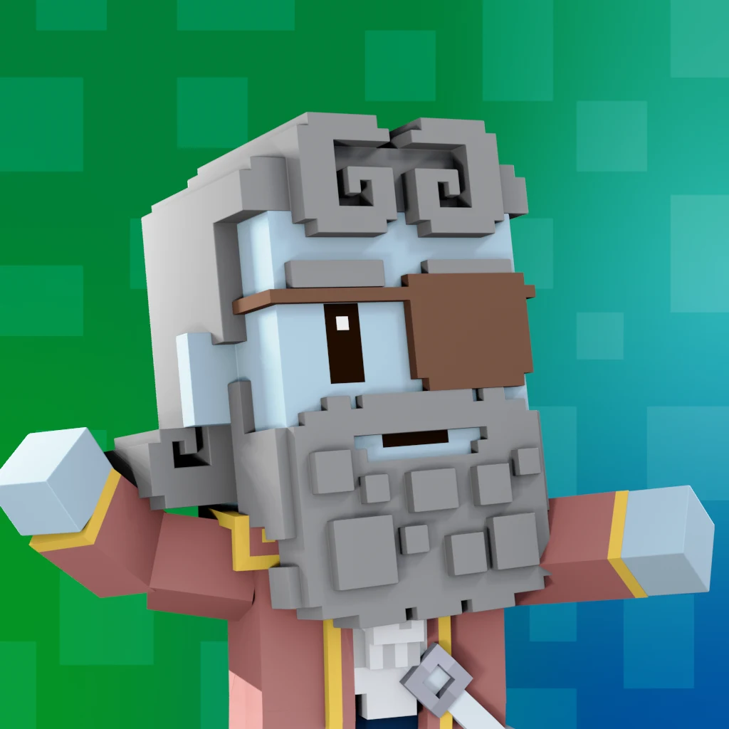 Pirate #7324 voxel render