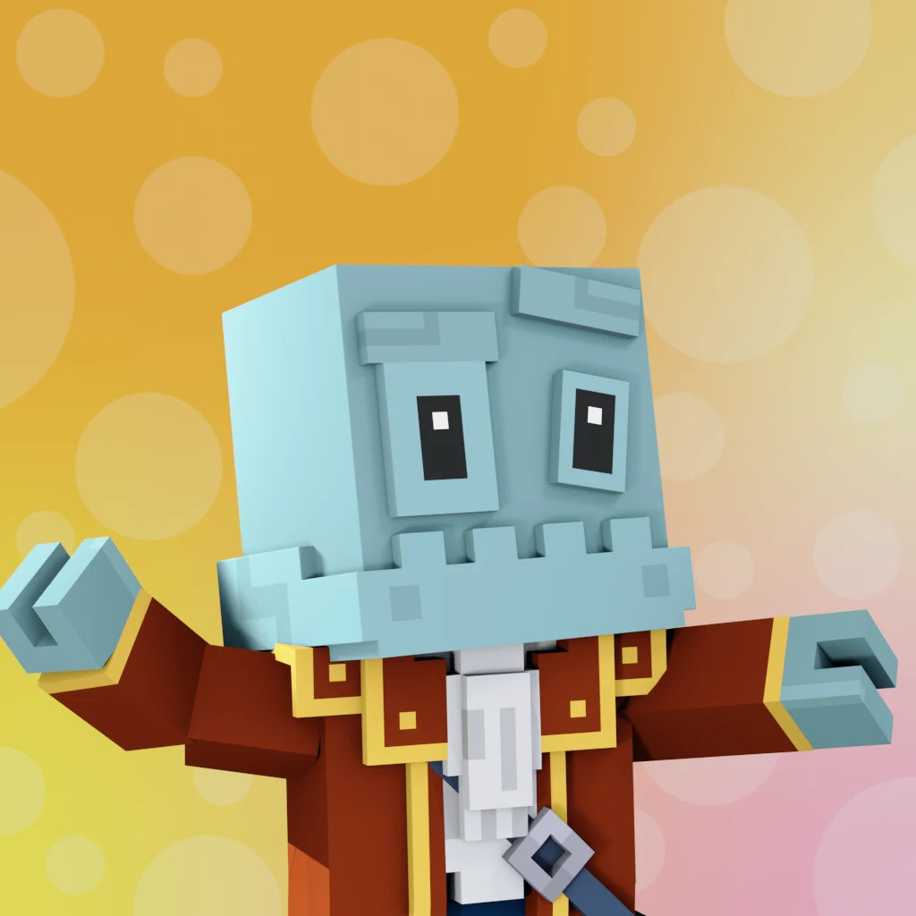 Pirate #7329 voxel render