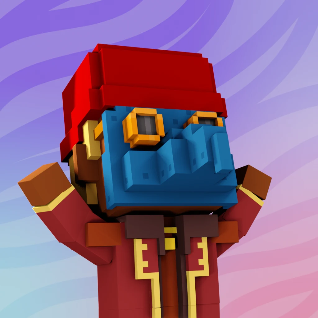 Pirate #7330 voxel render