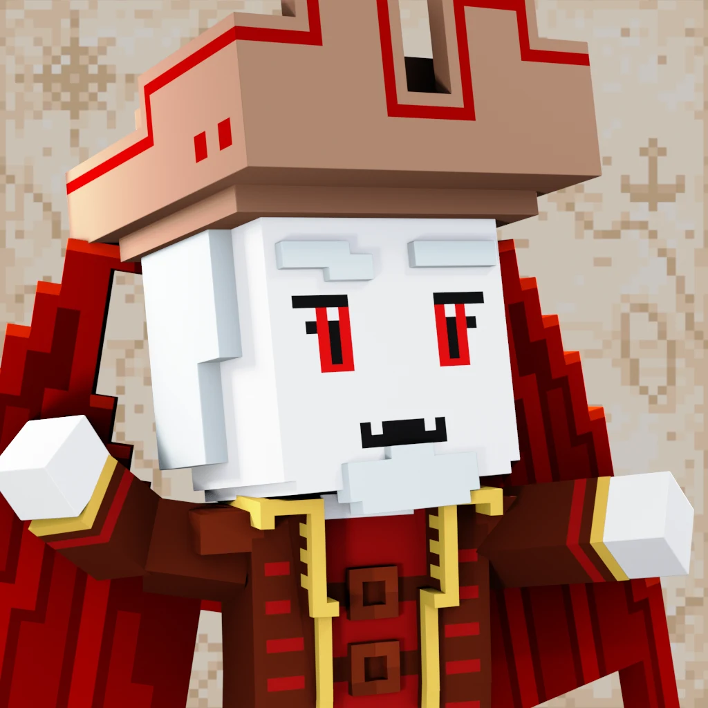 Pirate #7332 voxel render