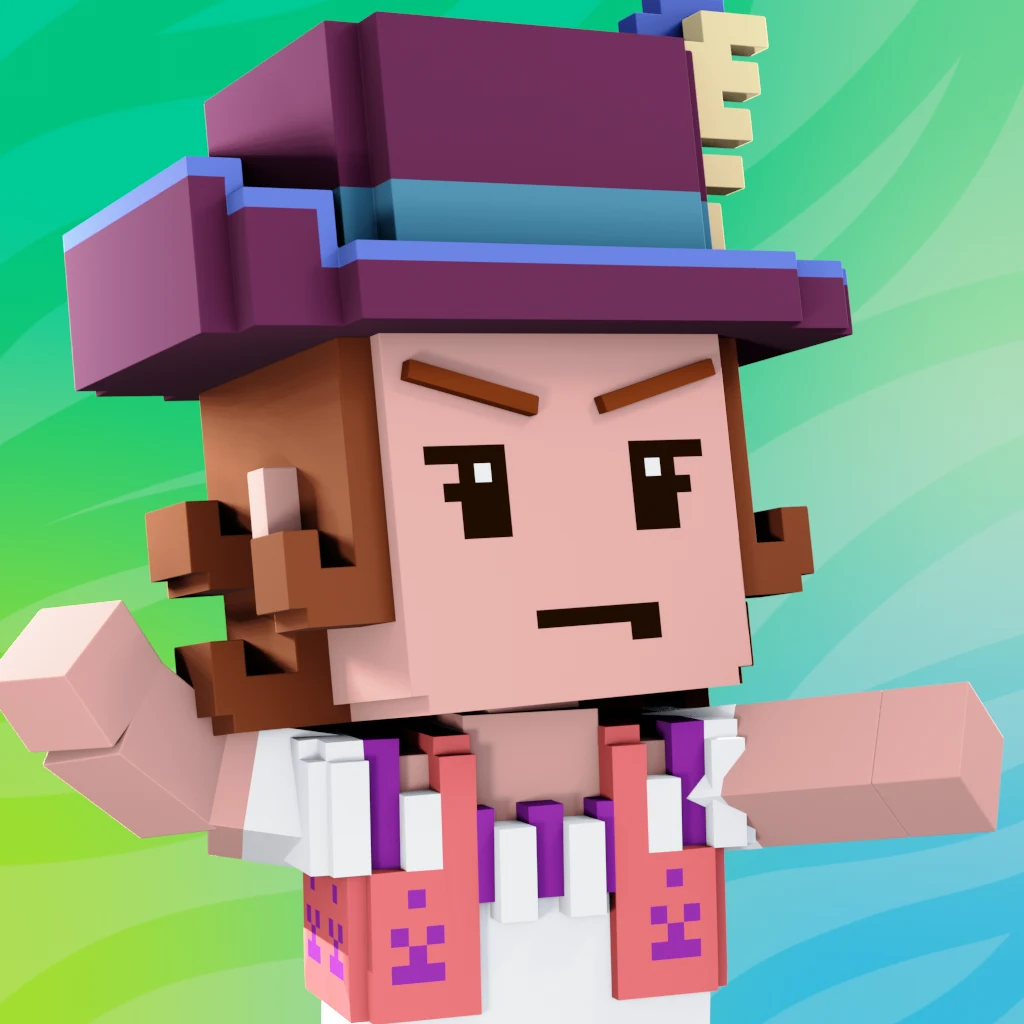 Pirate #7335 voxel render