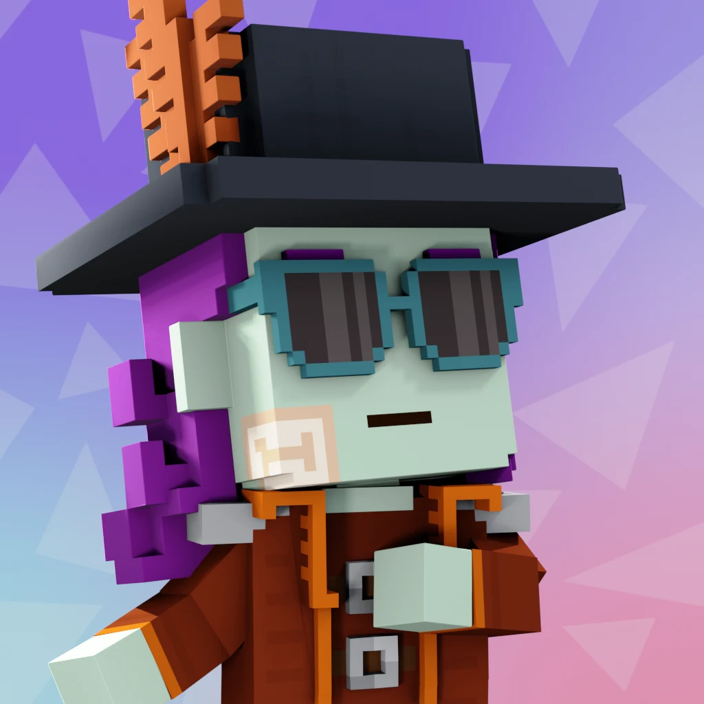 Pirate #7337 voxel render