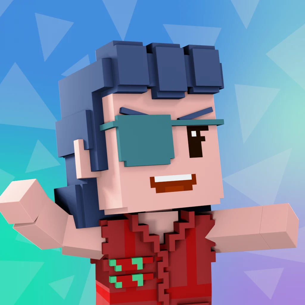 Pirate #734 voxel render