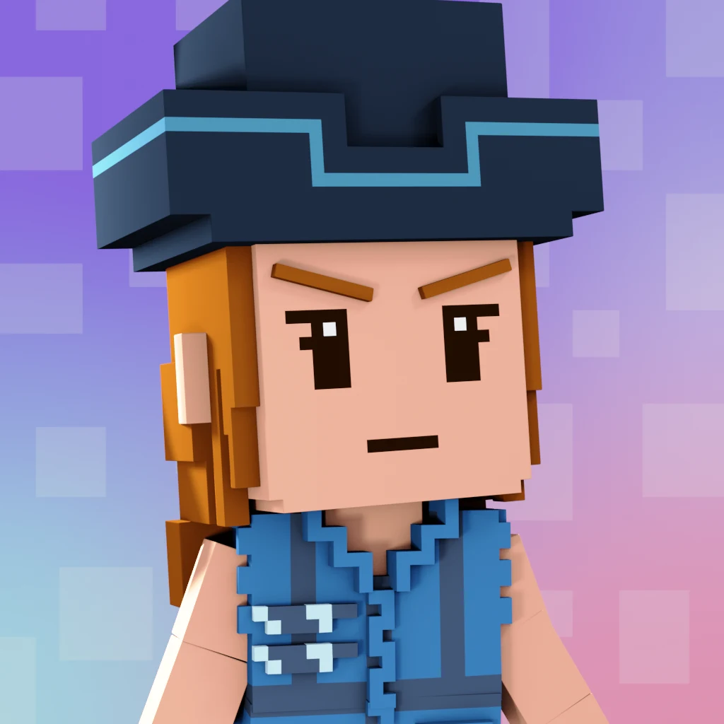 Pirate #7340 voxel render