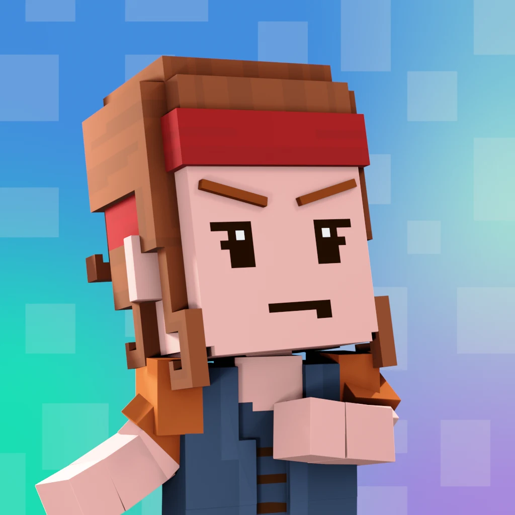Pirate #7341 voxel render